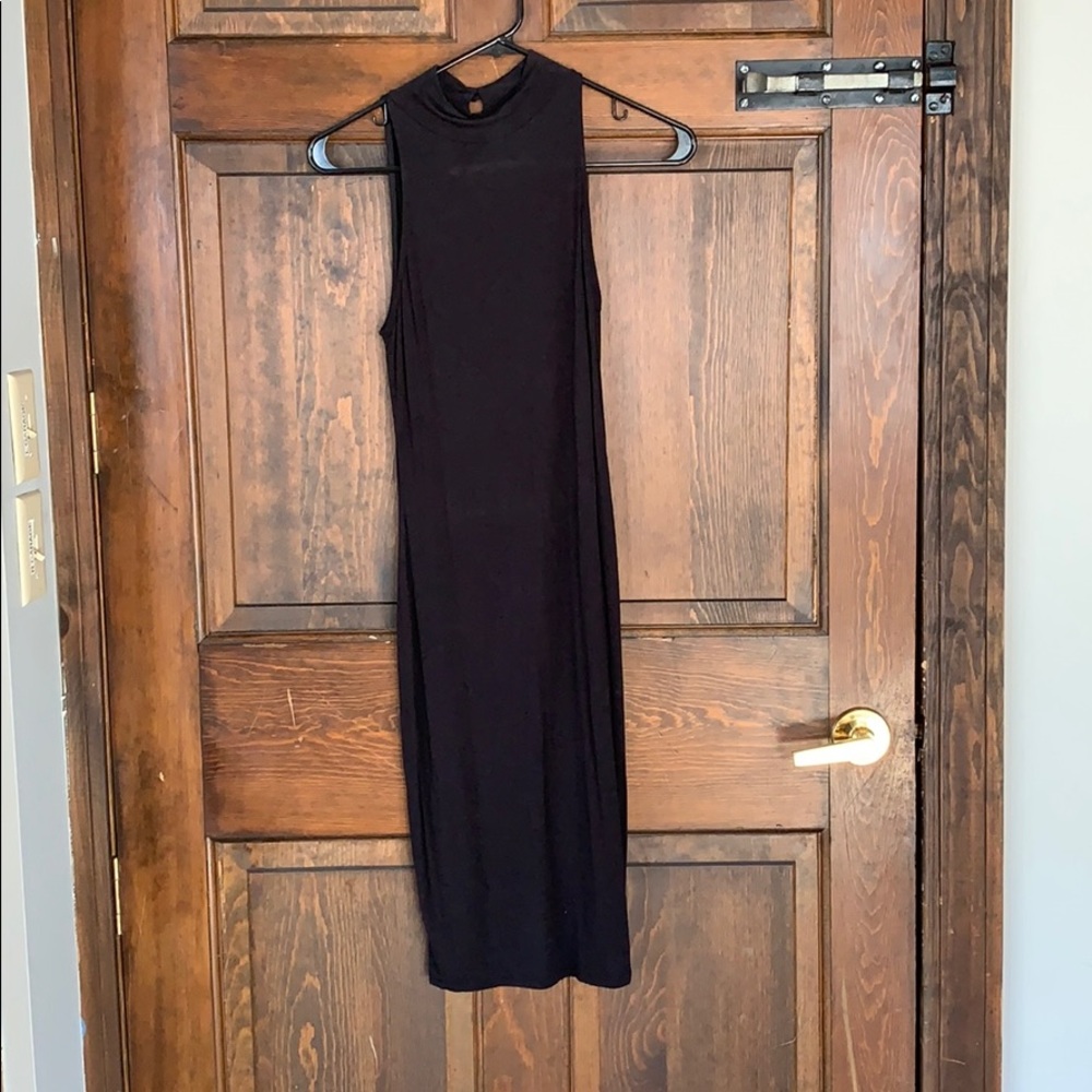 MIDI mock turtle neck dress